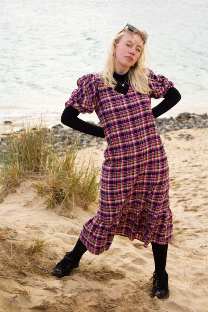 afashionoddity, check dress